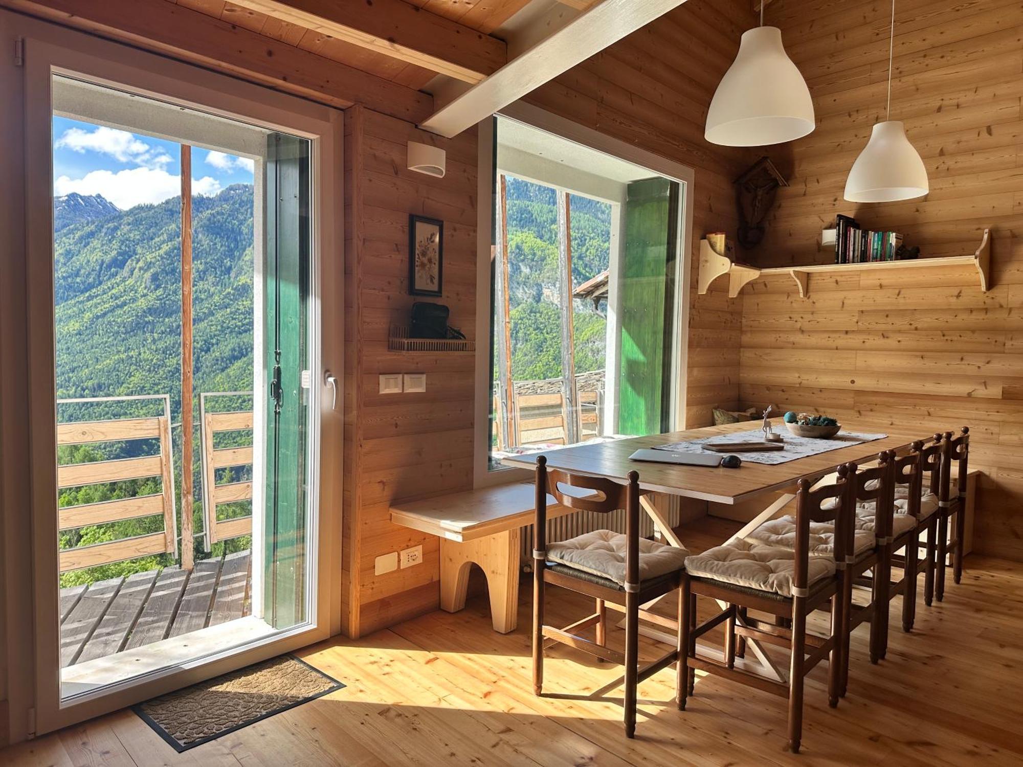 Cielo E Terra Chalet Zencheri Con Vista Panoramica Piazza  Exteriör bild
