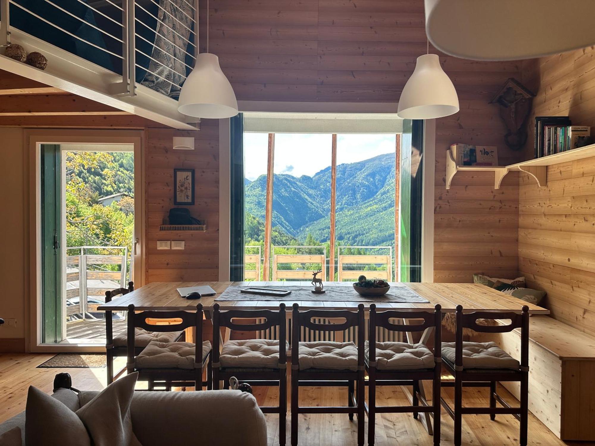 Cielo E Terra Chalet Zencheri Con Vista Panoramica Piazza  Exteriör bild