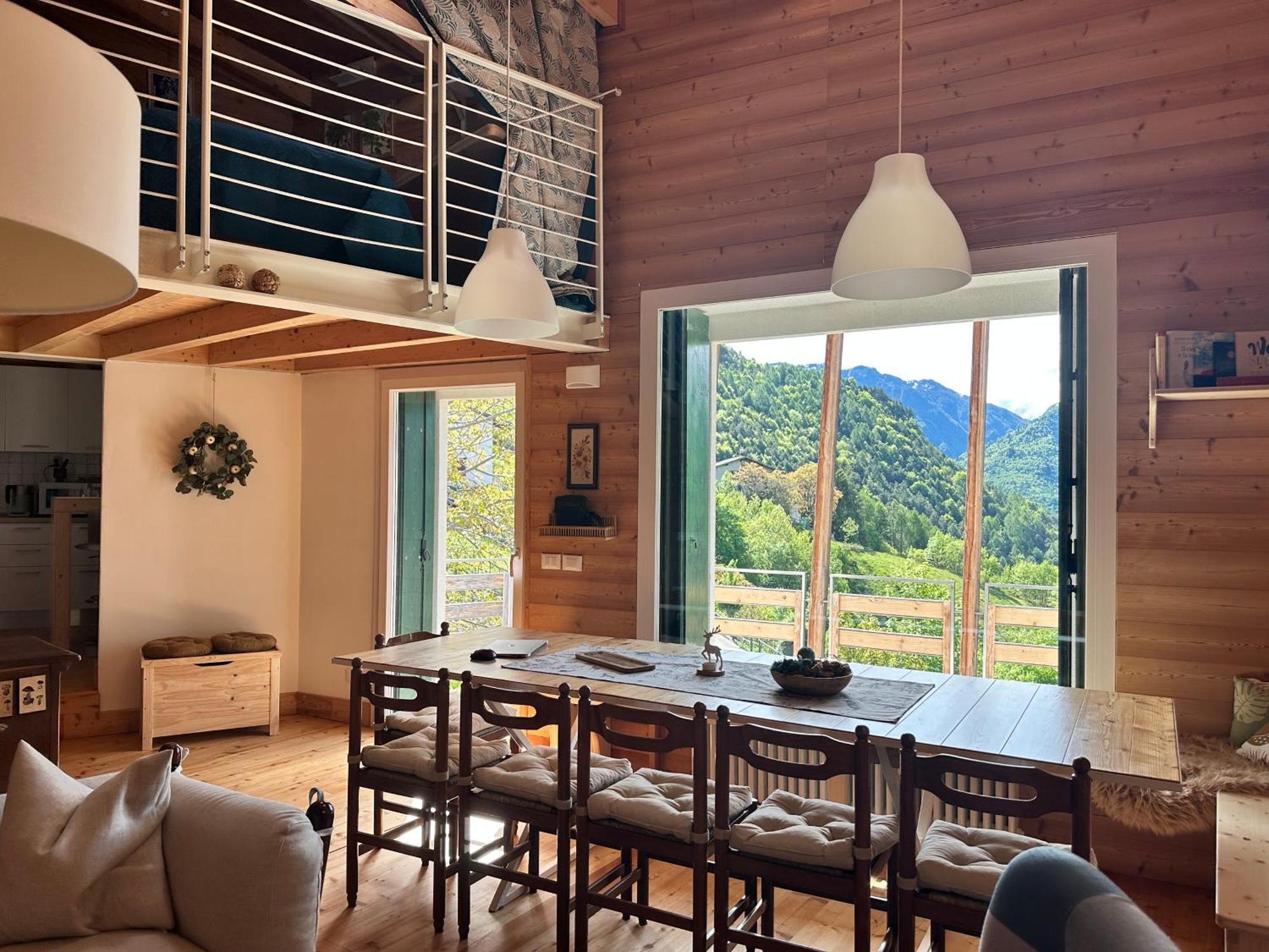 Cielo E Terra Chalet Zencheri Con Vista Panoramica Piazza  Exteriör bild