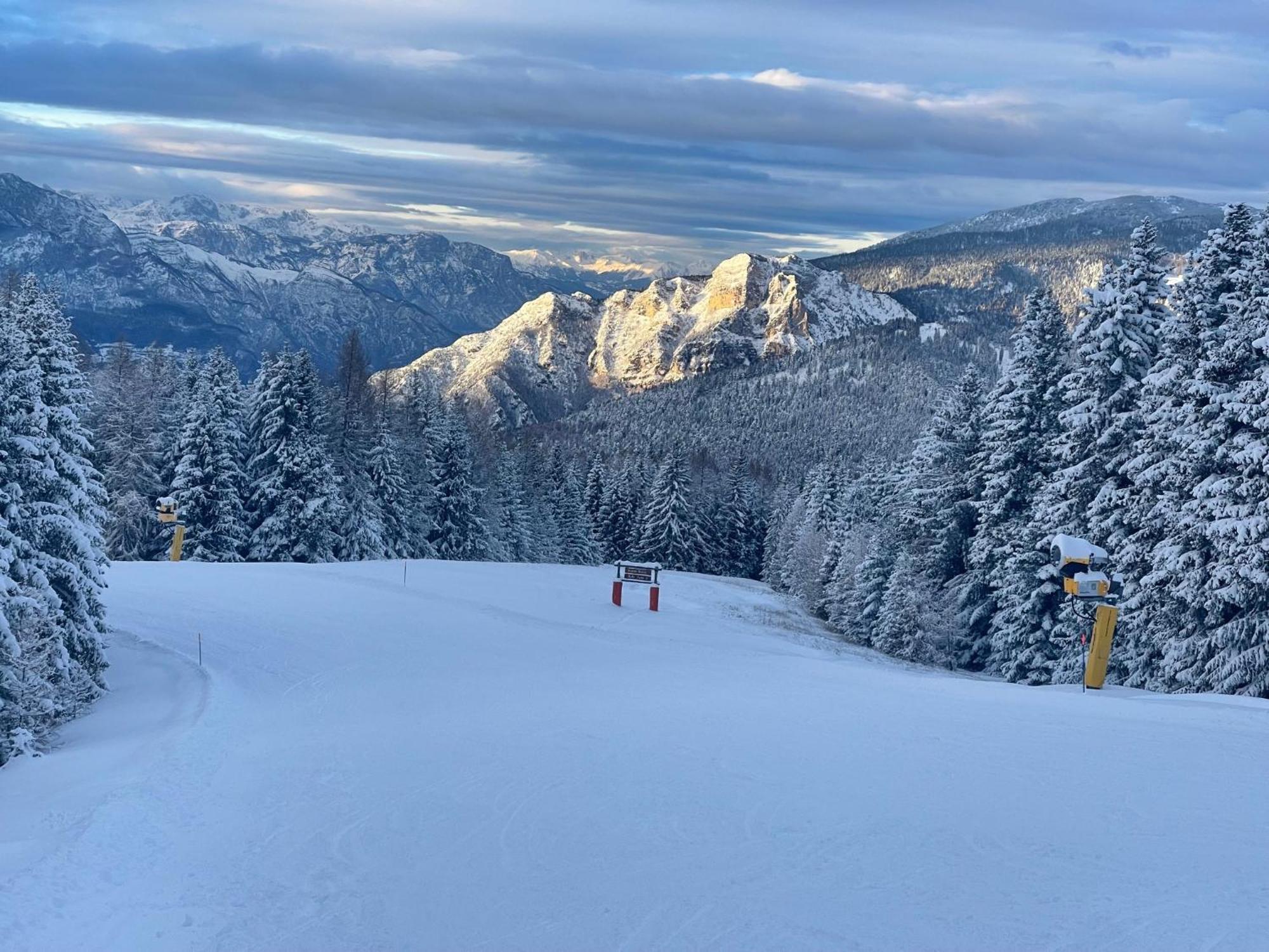 Cielo E Terra Chalet Zencheri Con Vista Panoramica Piazza  Exteriör bild